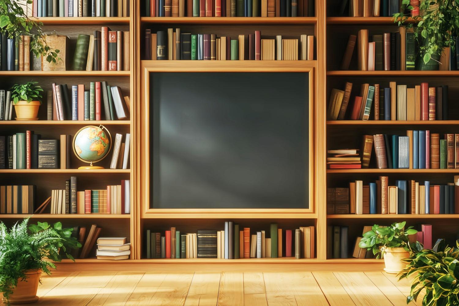 School Picture Backdrop Classic Book Nook Backdrop LXX57-41