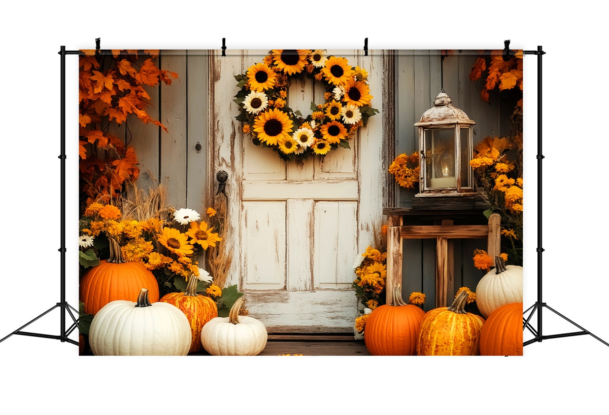Barn Photo Backdrop Sunflower Harvest Farm Backdrop LXX57-414