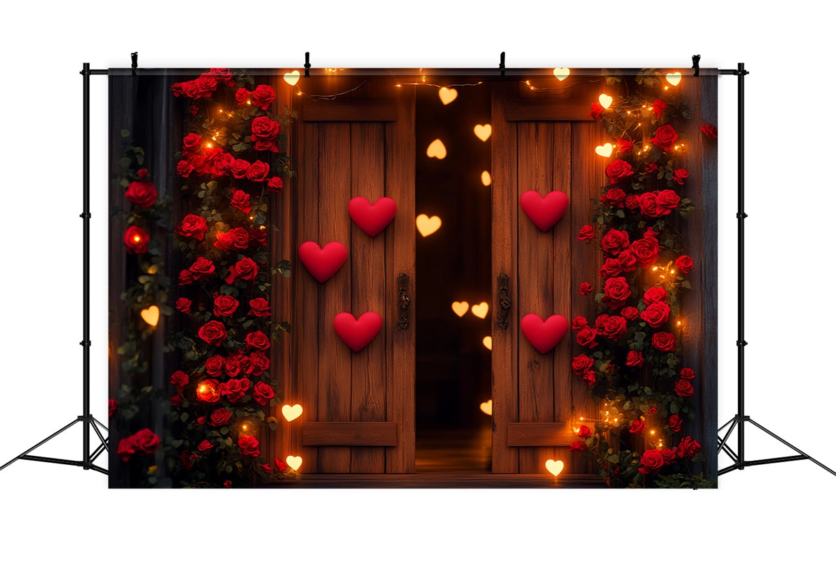Barn Backdrops Romantic Rose Valentines Day Backdrop LXX57-415