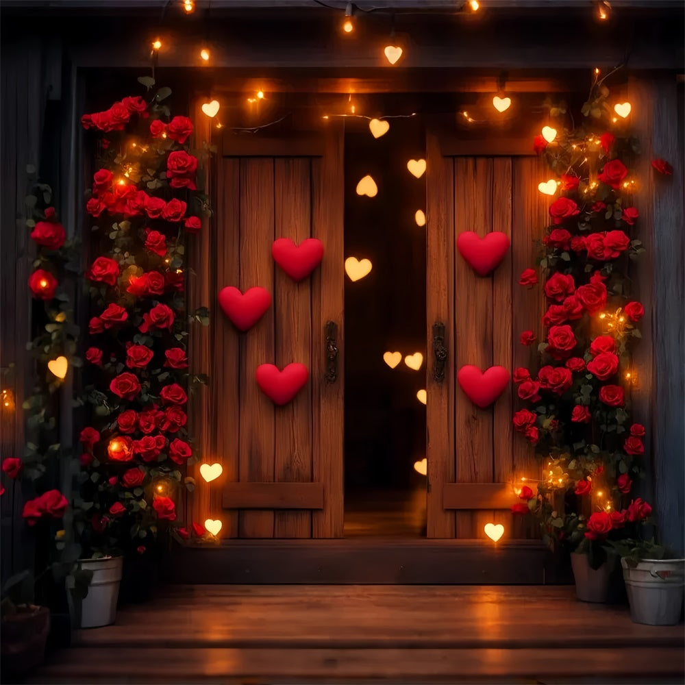 Barn Backdrops Romantic Rose Valentines Day Backdrop LXX57-415