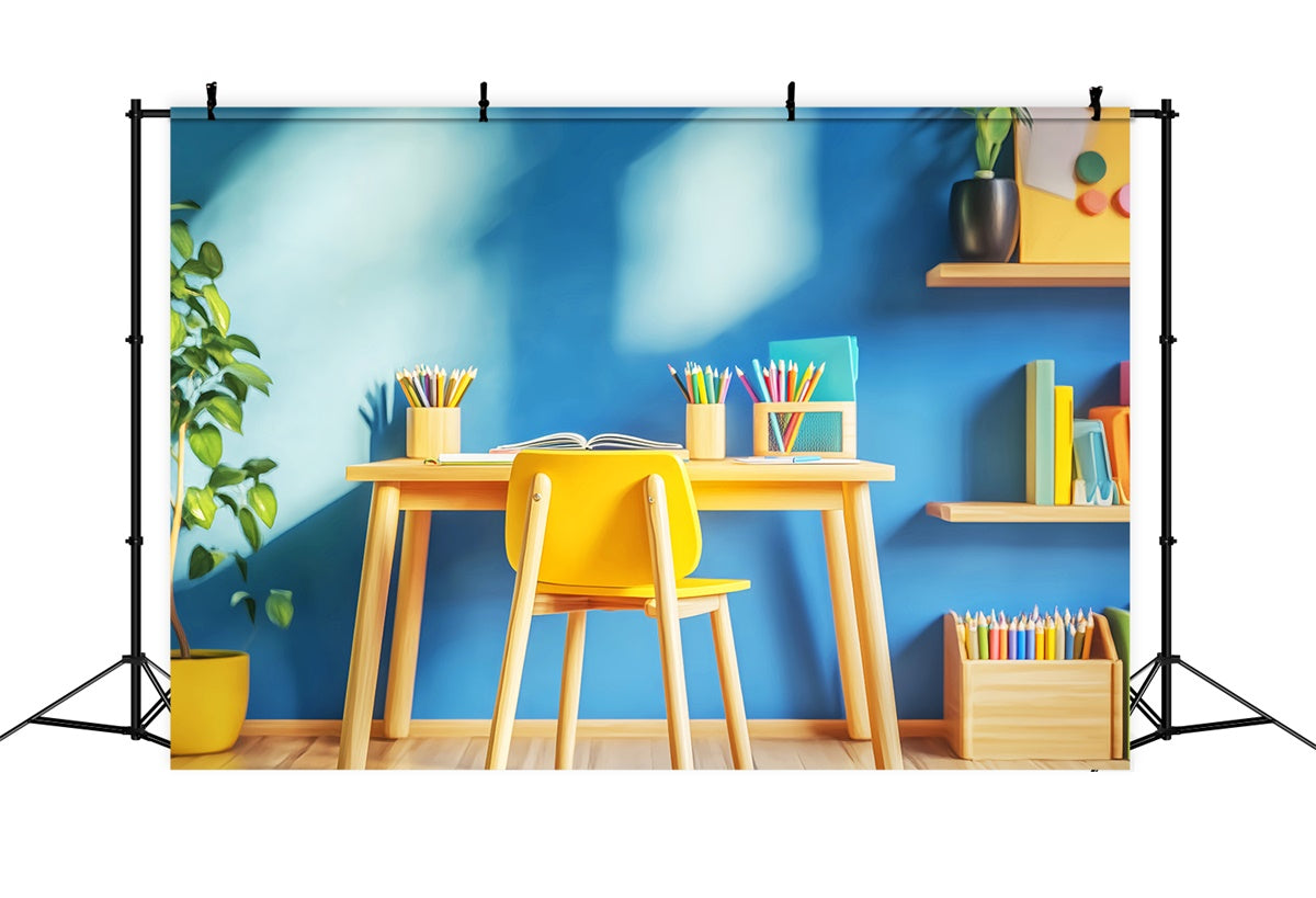 Back To School Backdrops Sunshine Study Desk Backdrop LXX57-57