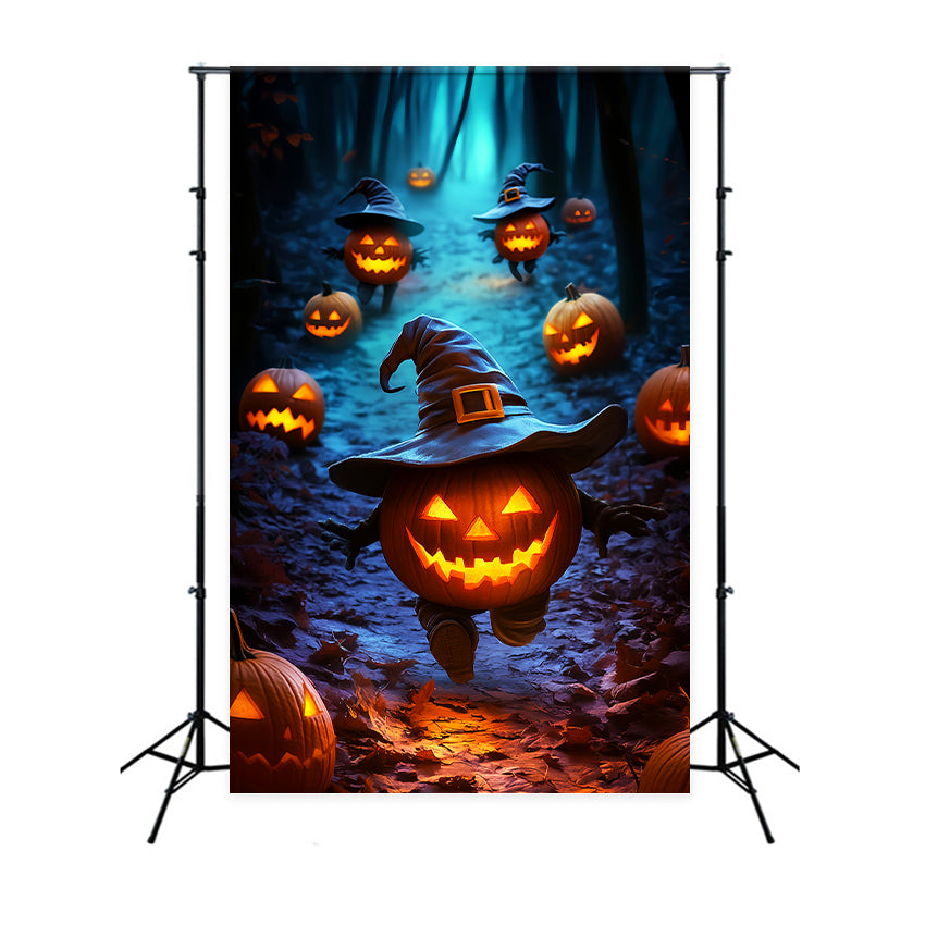 Halloween Picture Backdrop Pumpkin Mischief Parade Backdrop LXX57-97