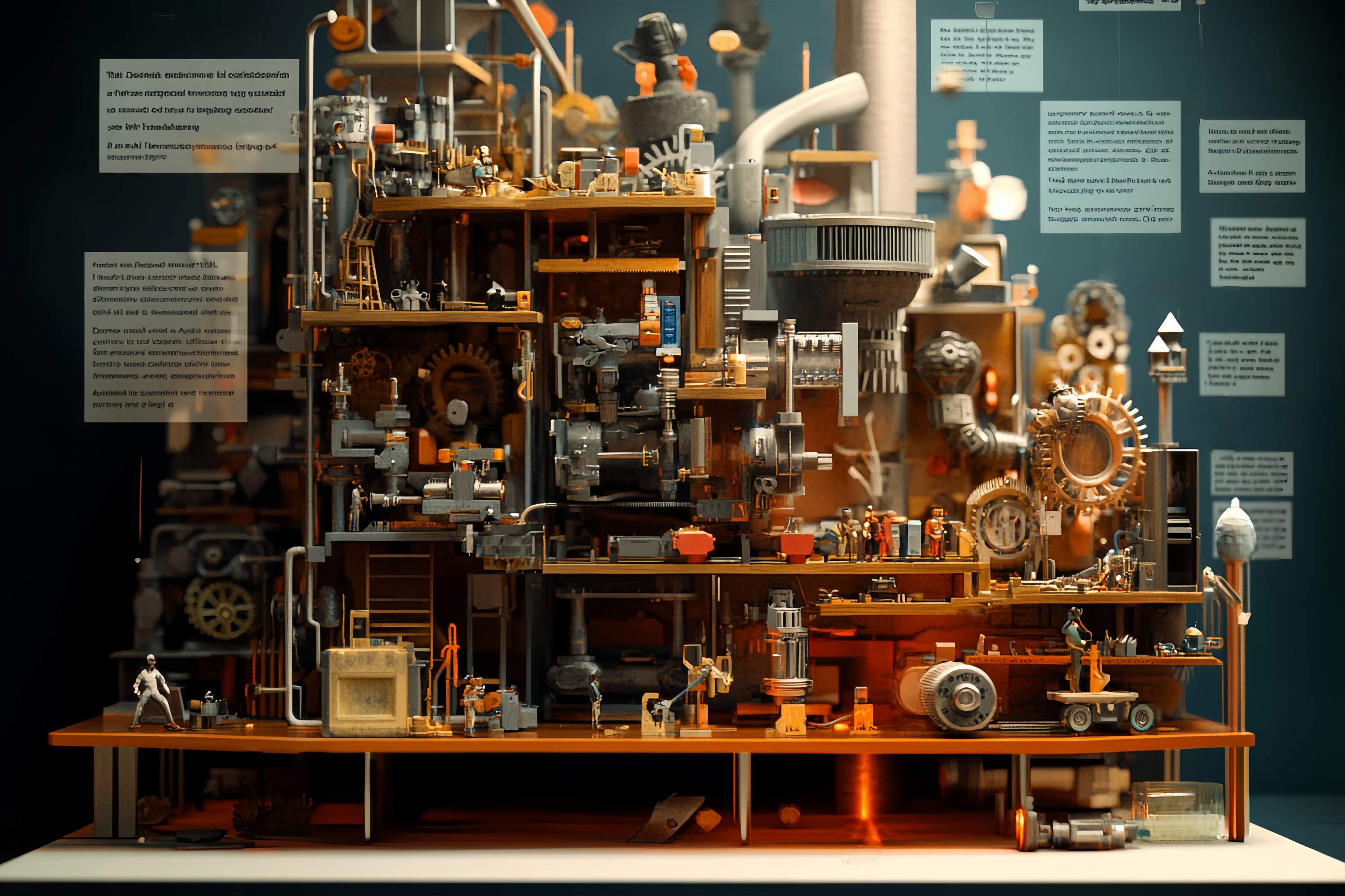 Back To School Backdrop Ideas Mechanical Factory Model Gears Engineering Backdrop LXX58-134
