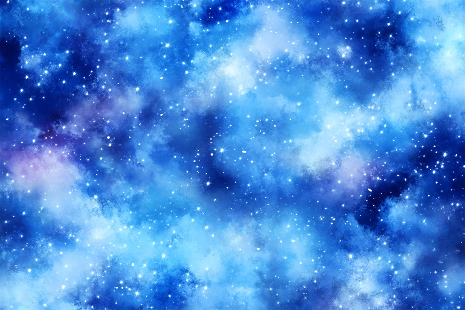 Winter Sky Backdrop Starry Blue Cosmic Cloud Winter Scene Backdrop LXX58-218