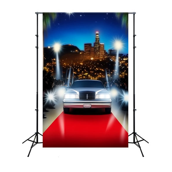 Hollywood Backdrop Luxury Arrival City Lights Red Carpet Backdrops LXX58-314