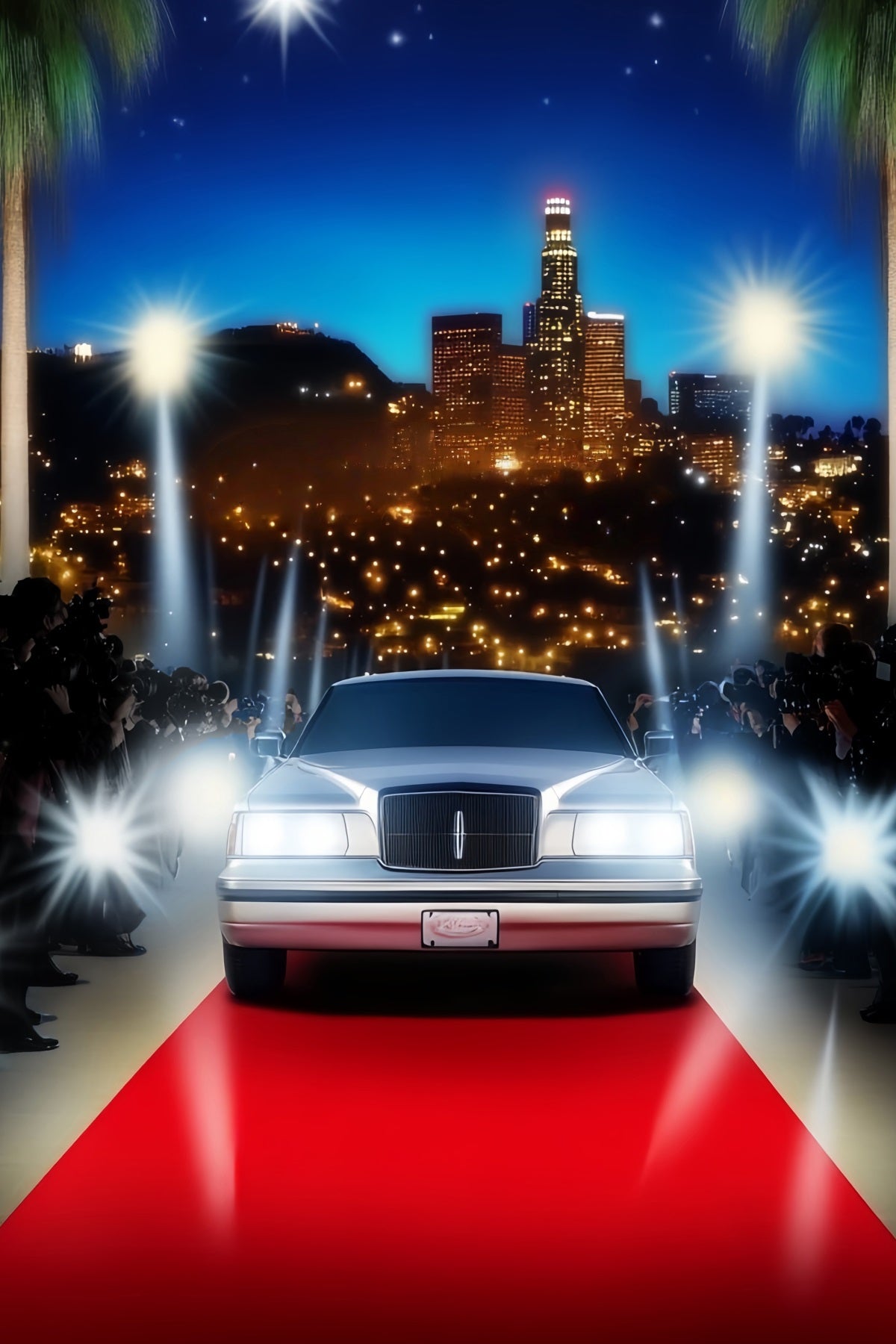 Hollywood Backdrop Luxury Arrival City Lights Red Carpet Backdrops LXX58-314