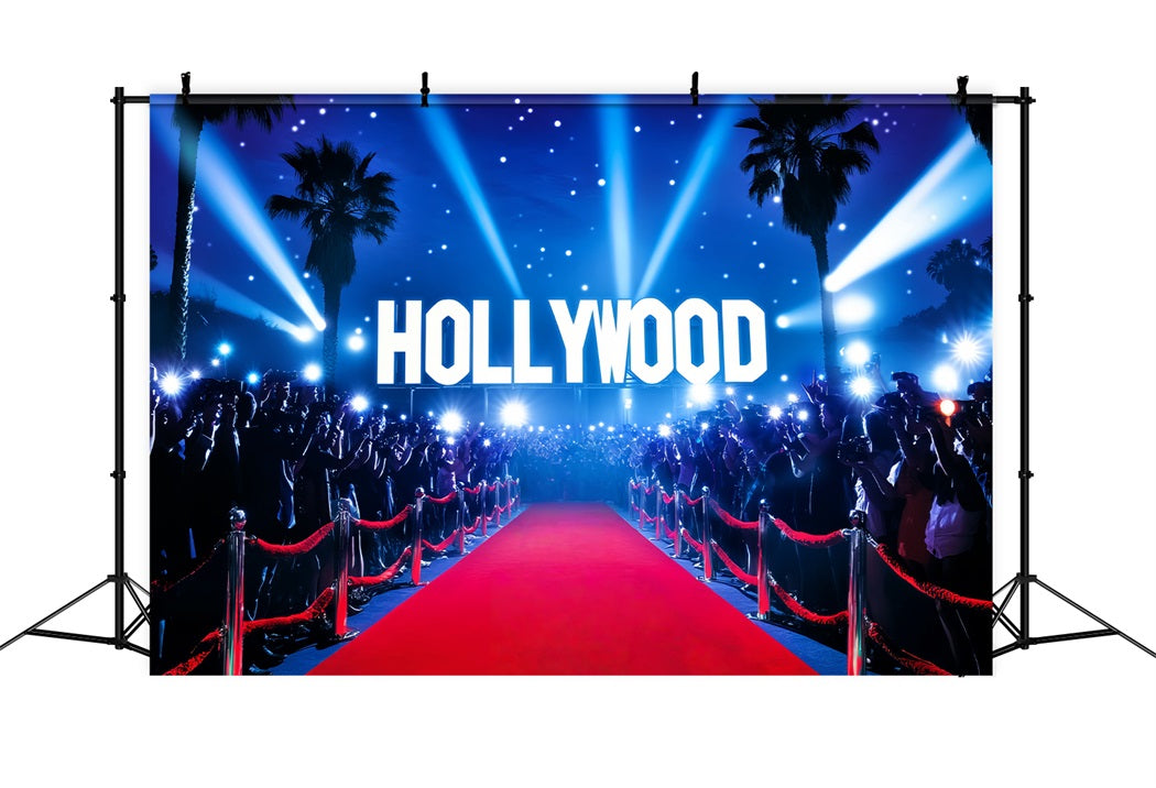 Paparazzi Backdrop Hollywood Lights Paparazzi Crowd Red Carpet Backdrop LXX58-323