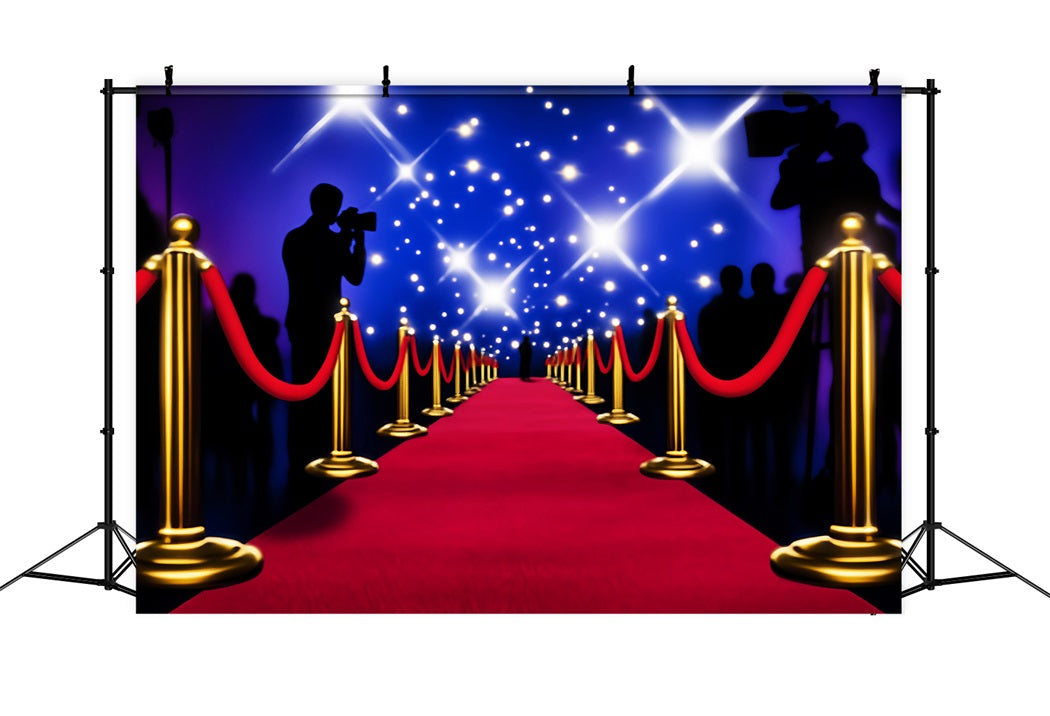 Paparazzi Backdrop Hollywood Night Red Carpet Photo Backdrop LXX58-324