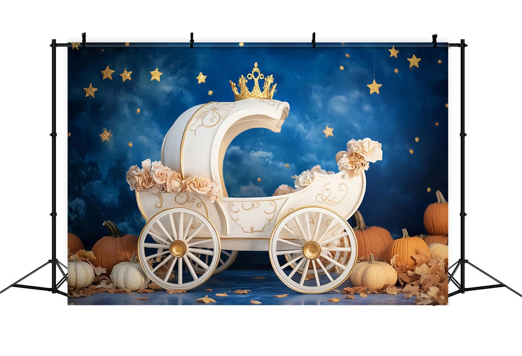 Newborn Backdrop Royal Pumpkin Carriage Night Children Backdrops LXX58-361