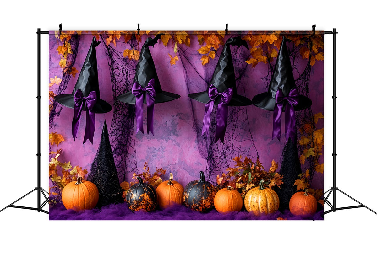 Halloween Wall Backdrop Enchanted Witch Ribbon Backdrop LXX58-41