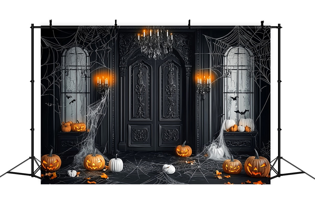 Halloween Photo Backdrops Gothic Mansion Entry Backdrop LXX58-42