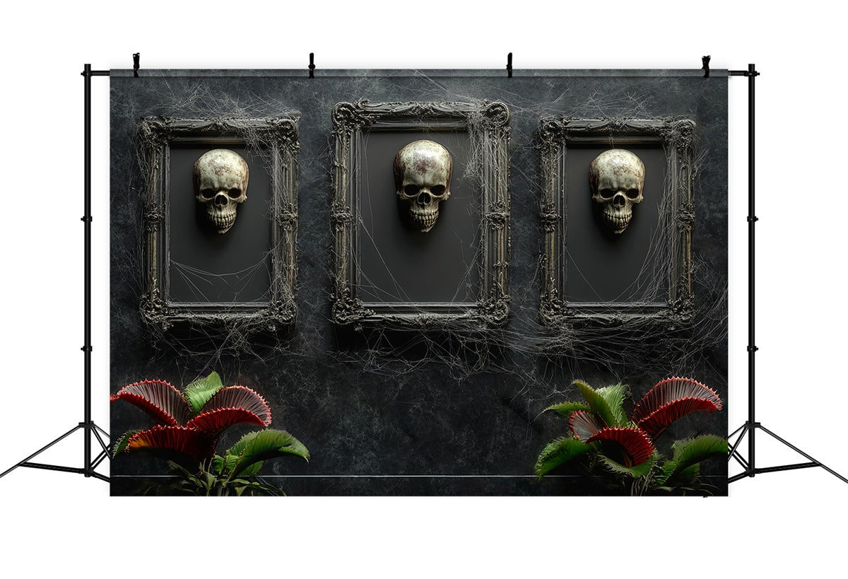 Halloween Wall Backdrop Gothic Skull Gallery Backdrop LXX58-47