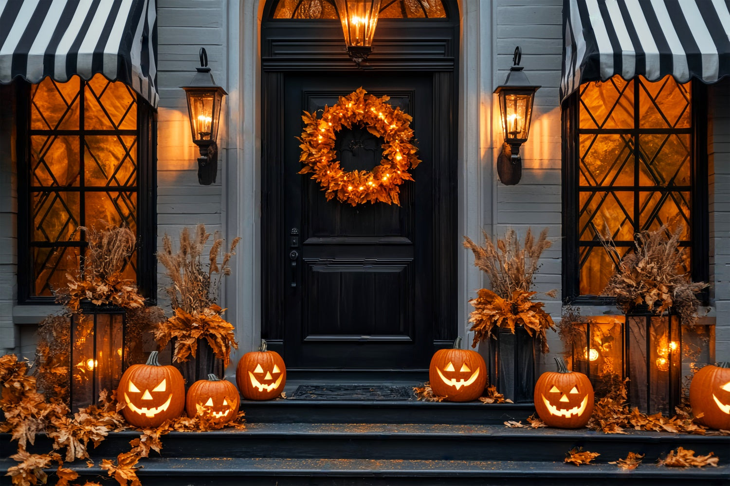 Halloween Backdrop Ideas Elegant Pumpkin Porch Backdrop LXX58-49