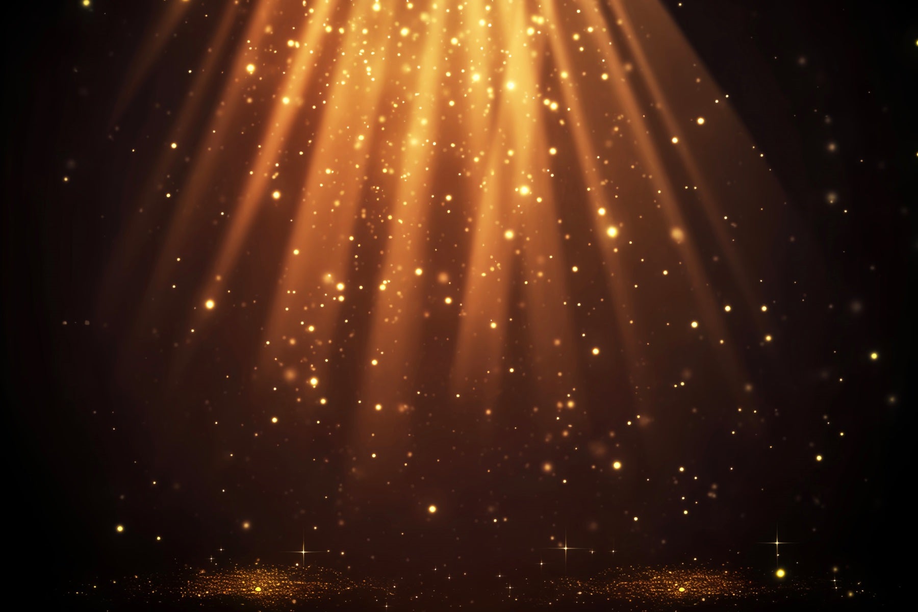 Spotlight Backdrop Sparkling Golden Glitter Rays Dance Backdrops LXX59