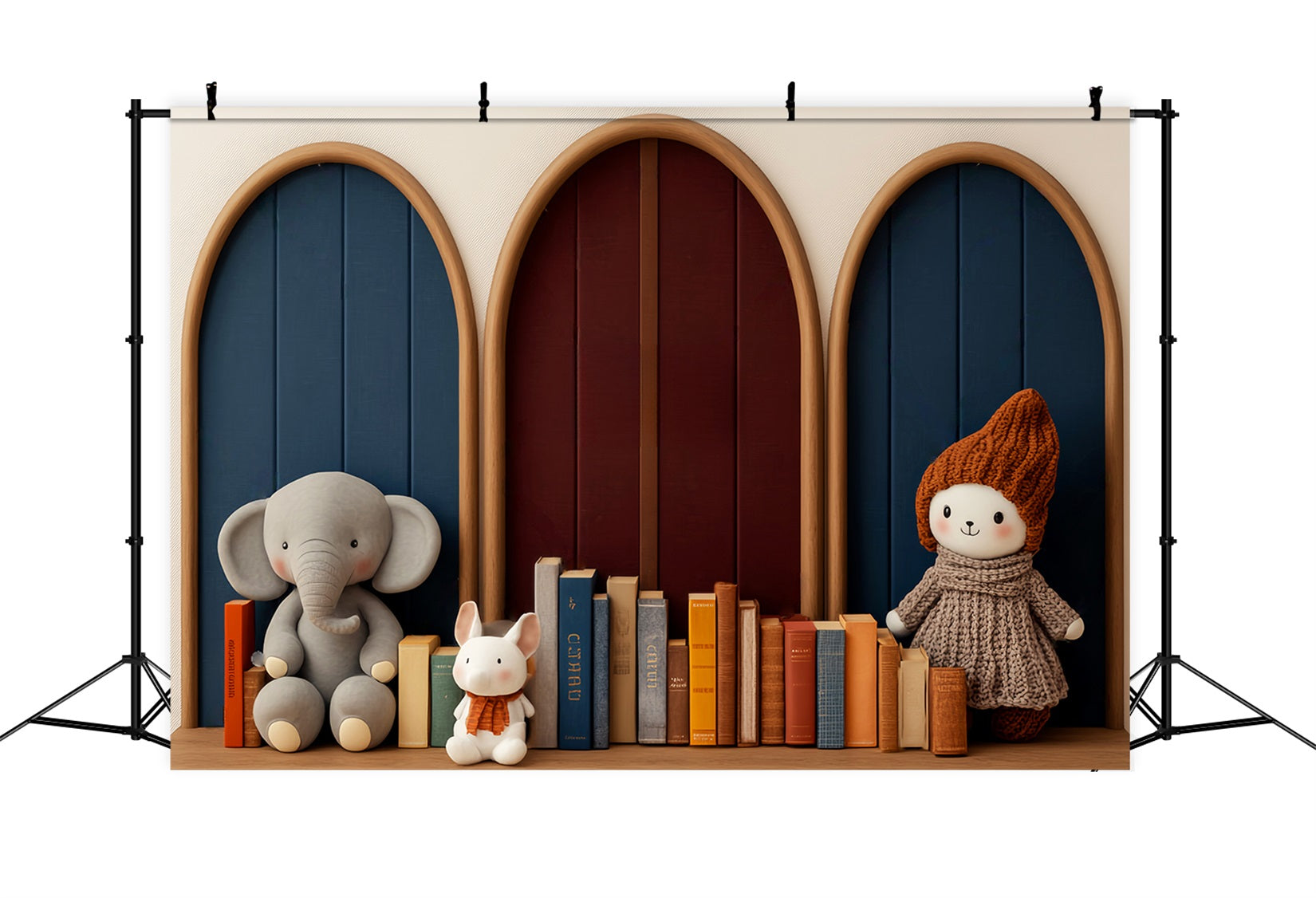 Back To School Backdrops Toy Figures Storybook Display Preschool Photo Backdrops LXX59-228