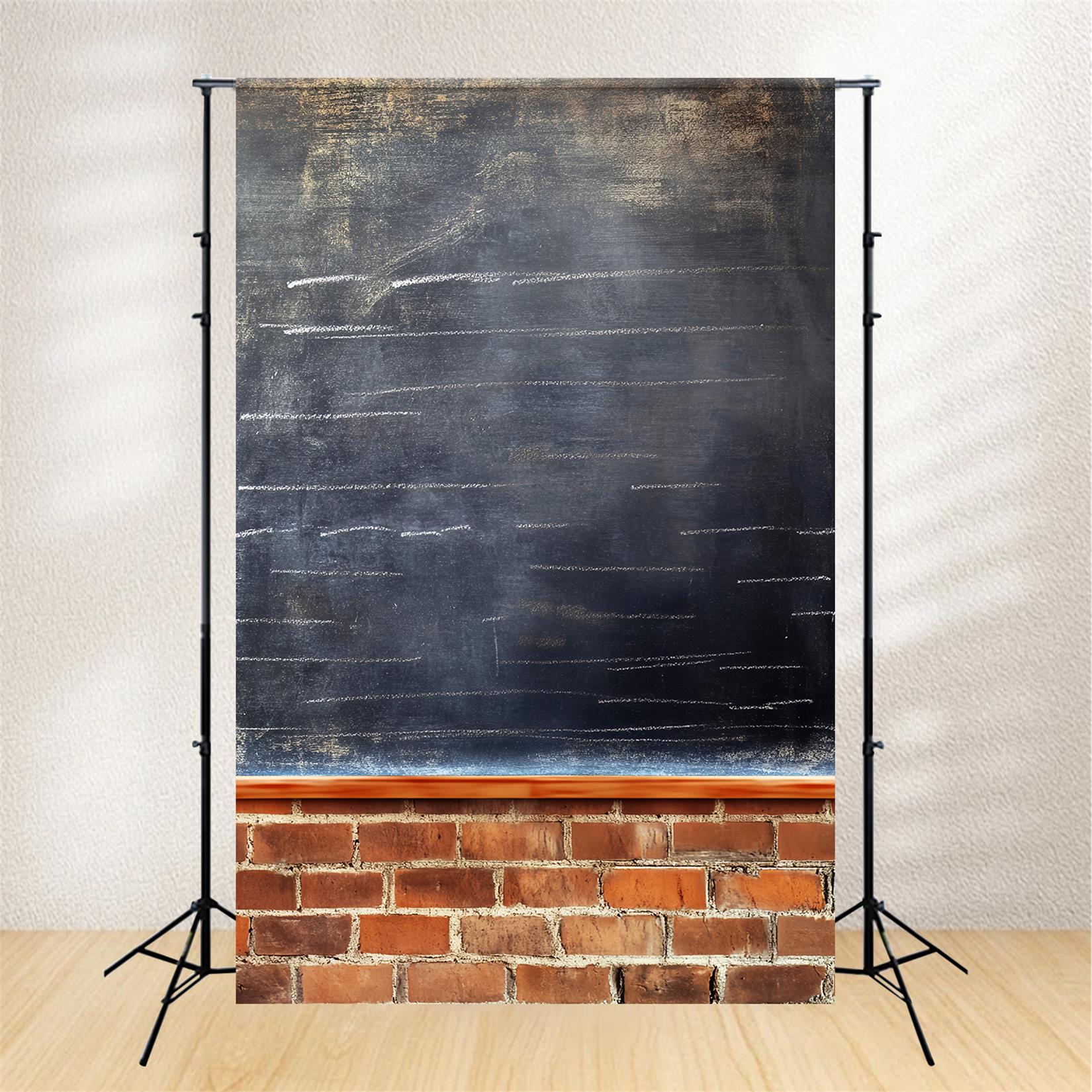 Back To School Backdrop Chalkboard Brick Wall Texture Back To School Chalkboard Backdrop LXX59-249