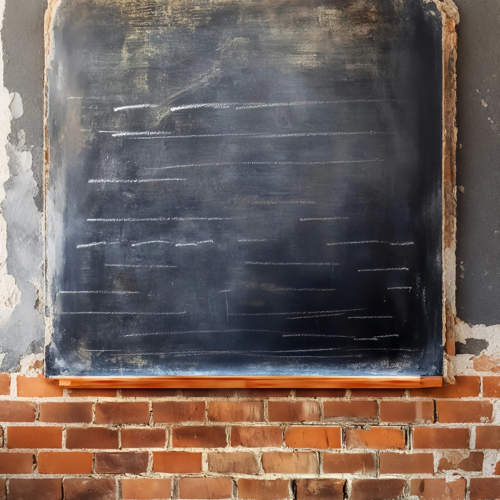 Back To School Backdrop Chalkboard Brick Wall Texture Back To School Chalkboard Backdrop LXX59-249