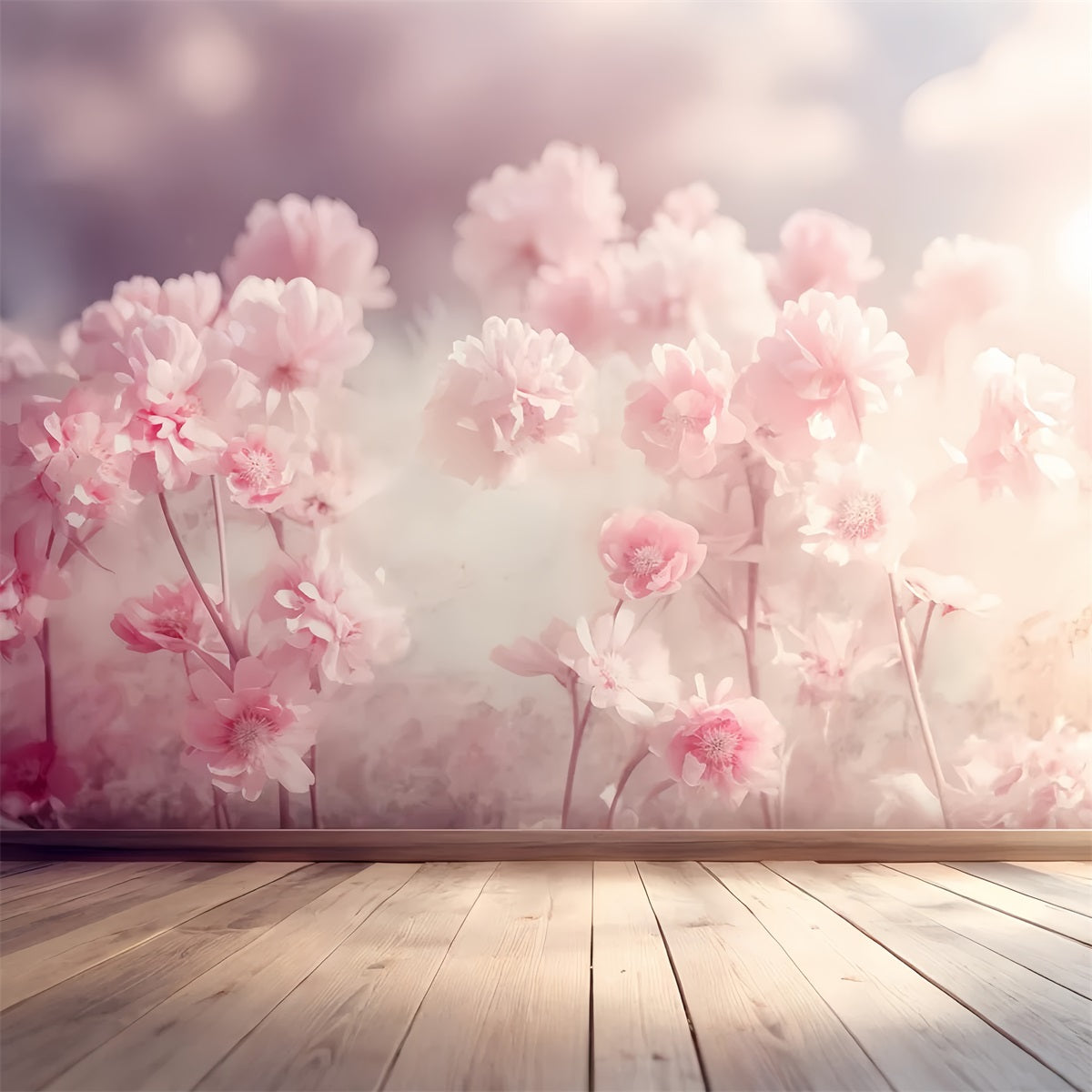 Abstract Backdrop Blush Cherry Blossom Bloom Photography Dance Backdrop LXX59-27
