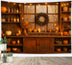 Kitchen Backdrop Warm Autumn Glow Kitchen Window Fall Photo Backdrop L