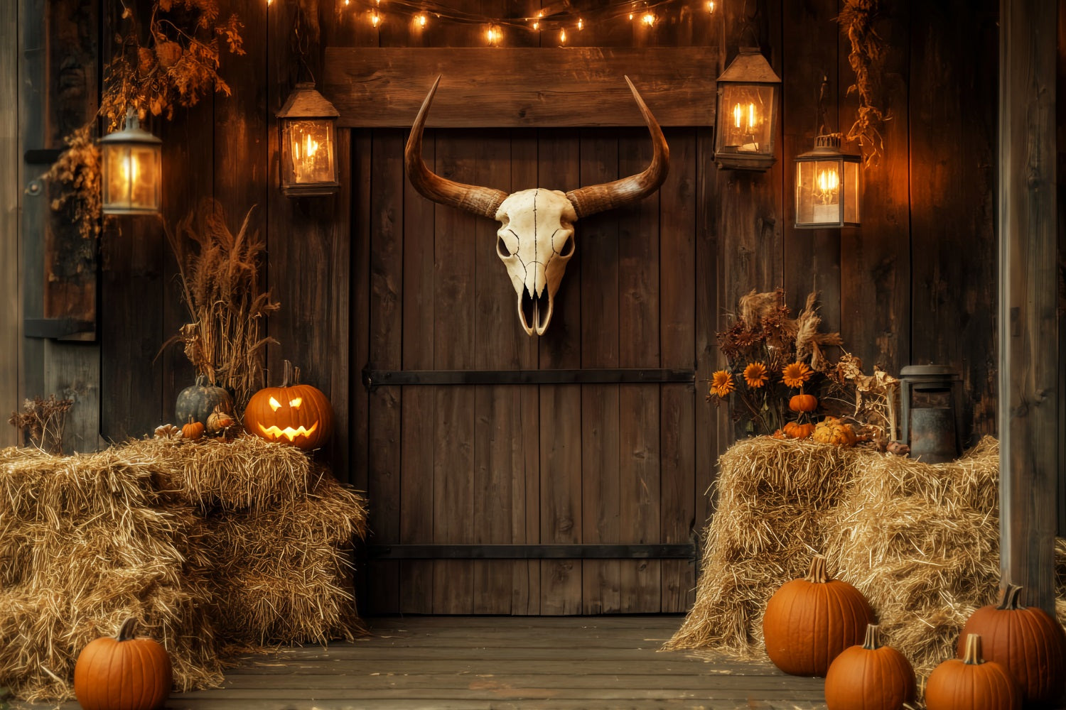 Rustic Backdrop Rustic Harvest Wood Barn Fall Photography Backdrops LXX59-278