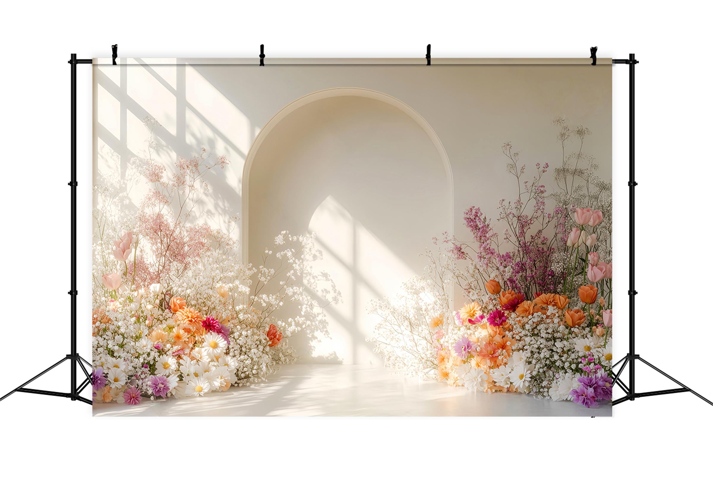 Fall Backdrop Bright Floral Bohemian Backdrop Autumn Photo Backdrops LXX59-280