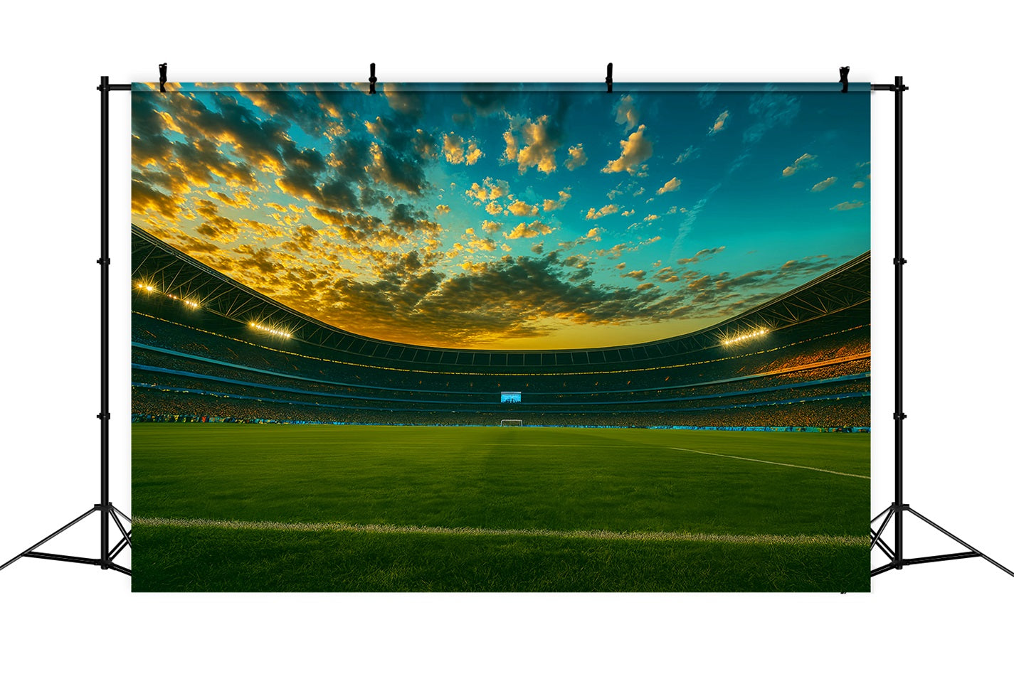 Football Backdrop Grand Stadium Evening Lights Sports Backdrop LXX59-321