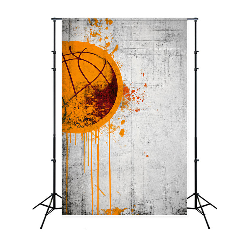 Sports Backdrop Graffiti Style Basketball Art Basketball Photo Backdrop LXX59-322