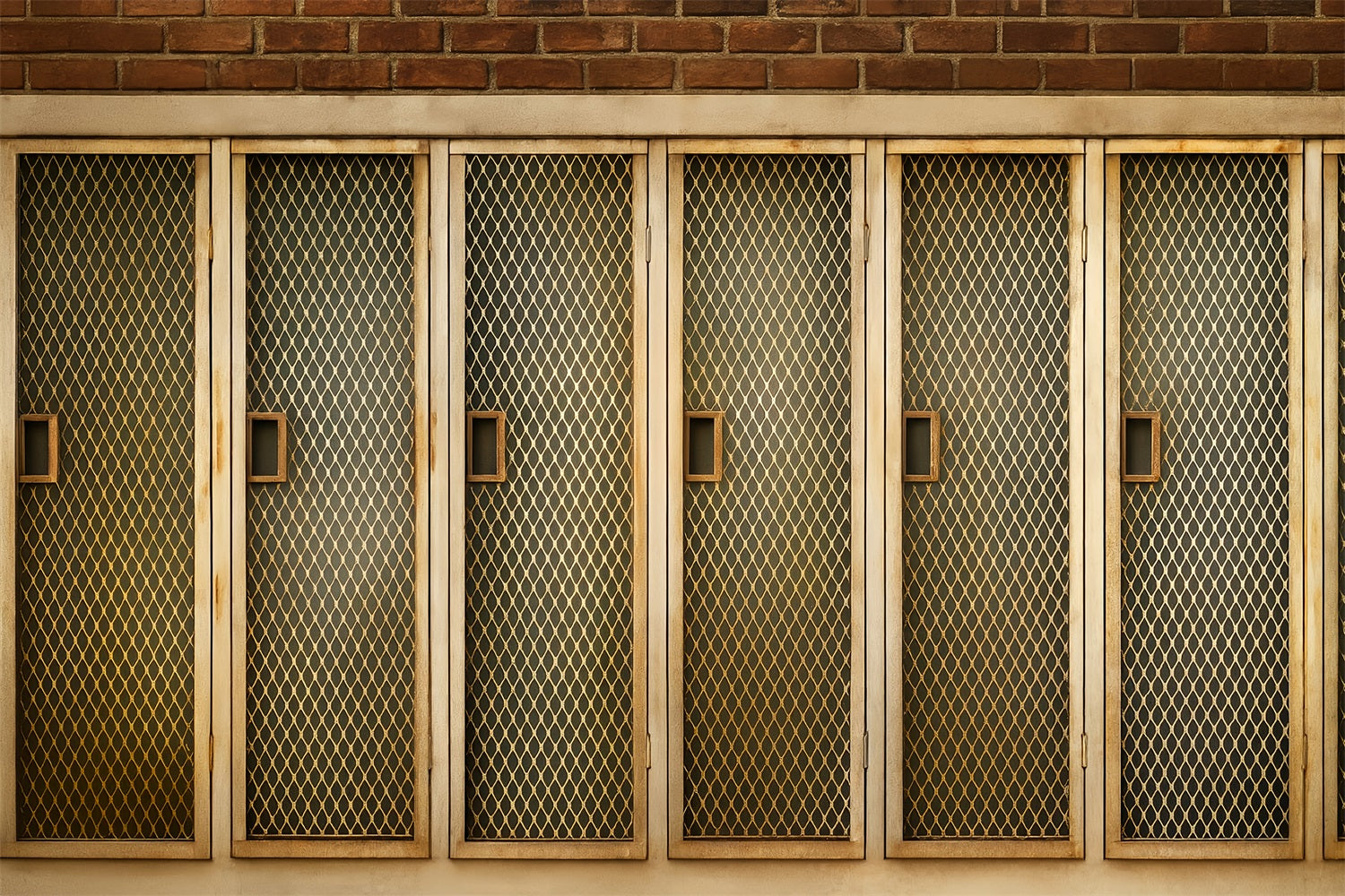 Sports Backdrop Golden Mesh Locker Doors Sports Backdrops LXX59-345