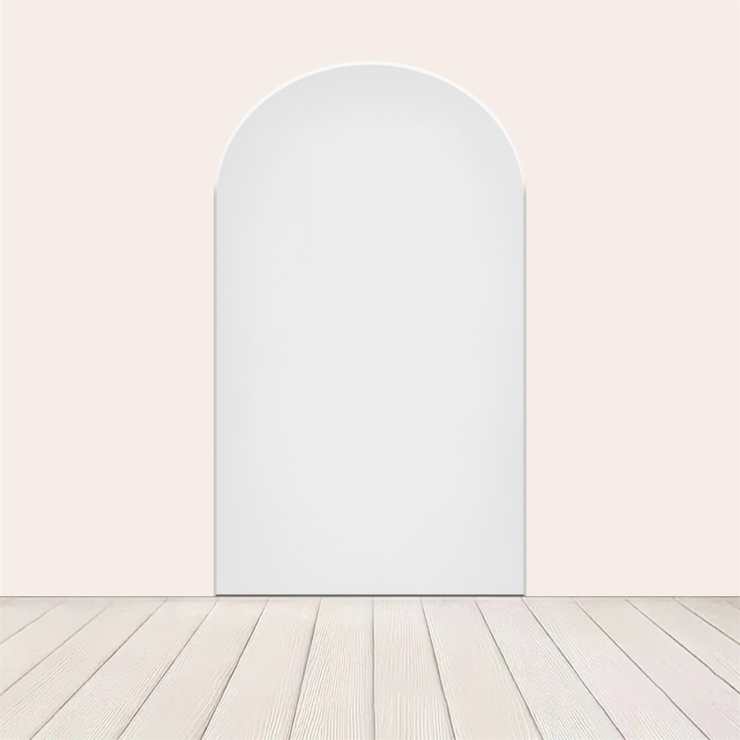 Arch Backdrop Simple White Solid Color Party Backdrops LXX59-350