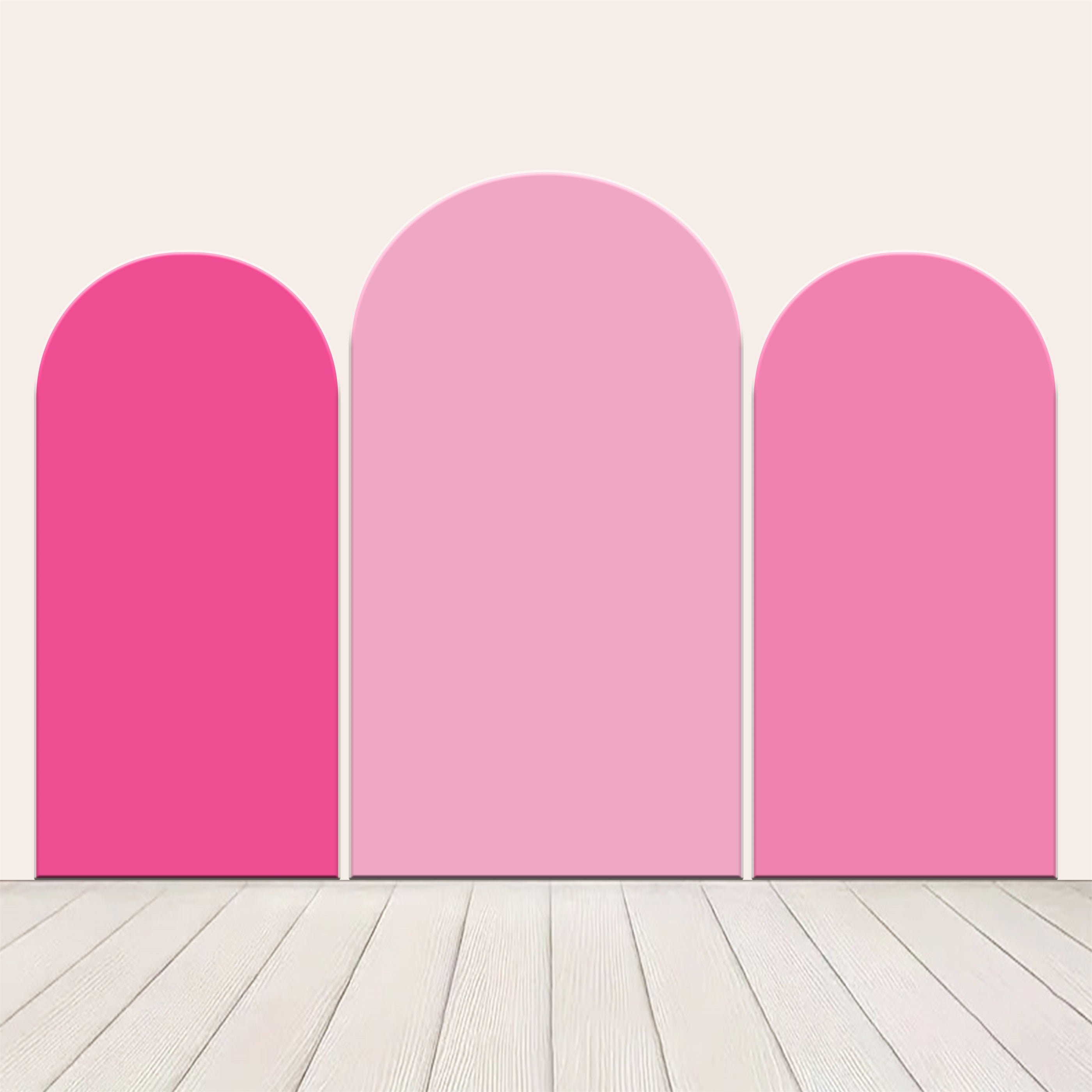 Arch Backdrop Kit Pink Theme Solid Color Custom Backdrop for Party LXX59-353