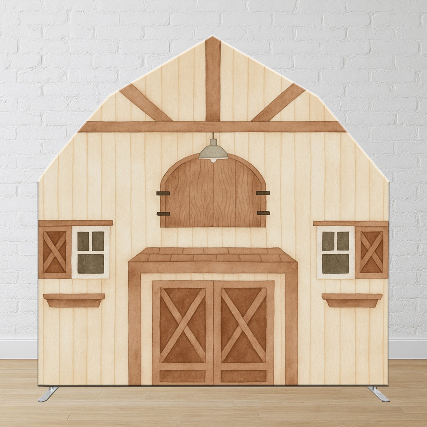 Arch Backdrop Rustic Farm House Barn Door Party Backdrops LXX59-355