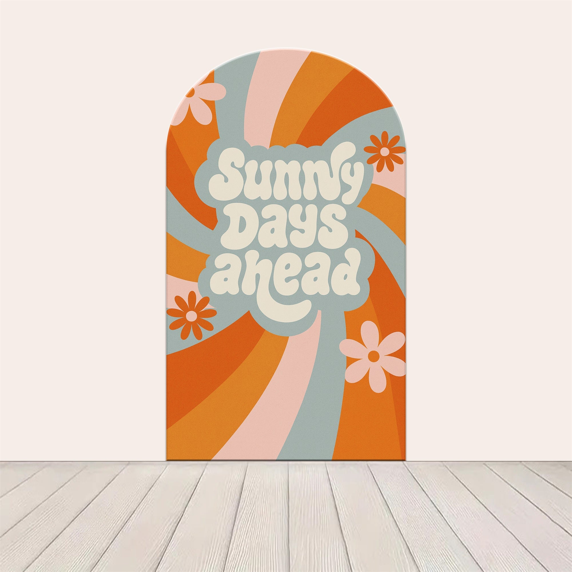 Arch Backdrops Boho Rainbow Sun Rays Party Backdrop LXX59-366