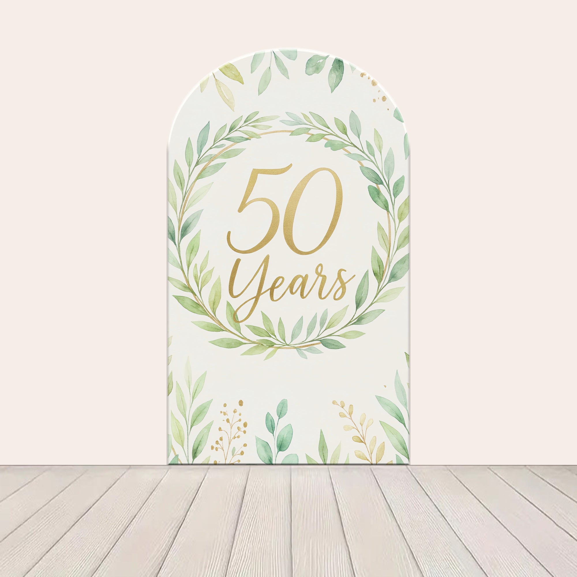 Arched Backdrop 50 Years Anniversary Garland Backdrop for Party LXX59-374