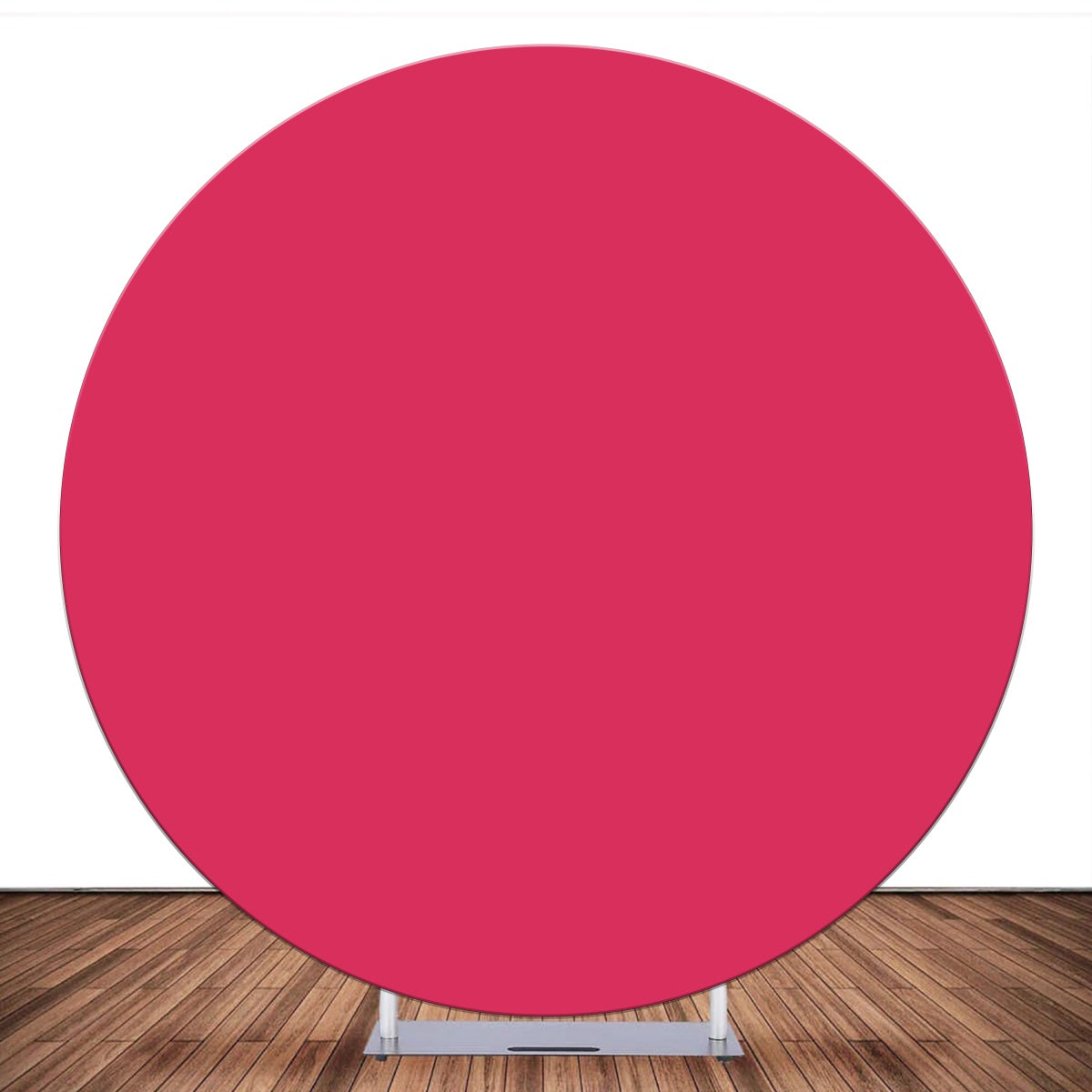 Custom Circle Backdrop Cover Pure Rose Red Solid Color Backdrop LXX59-400
