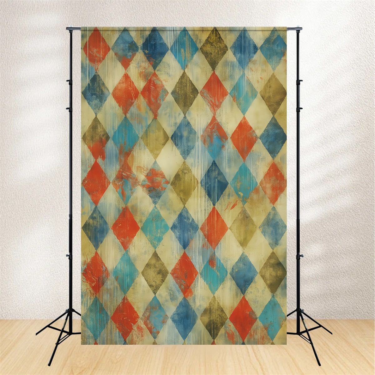 Backdrop Colorful Portrait Studio Backdrop Colorful Vintage Diamond Pattern Portrait Bac
