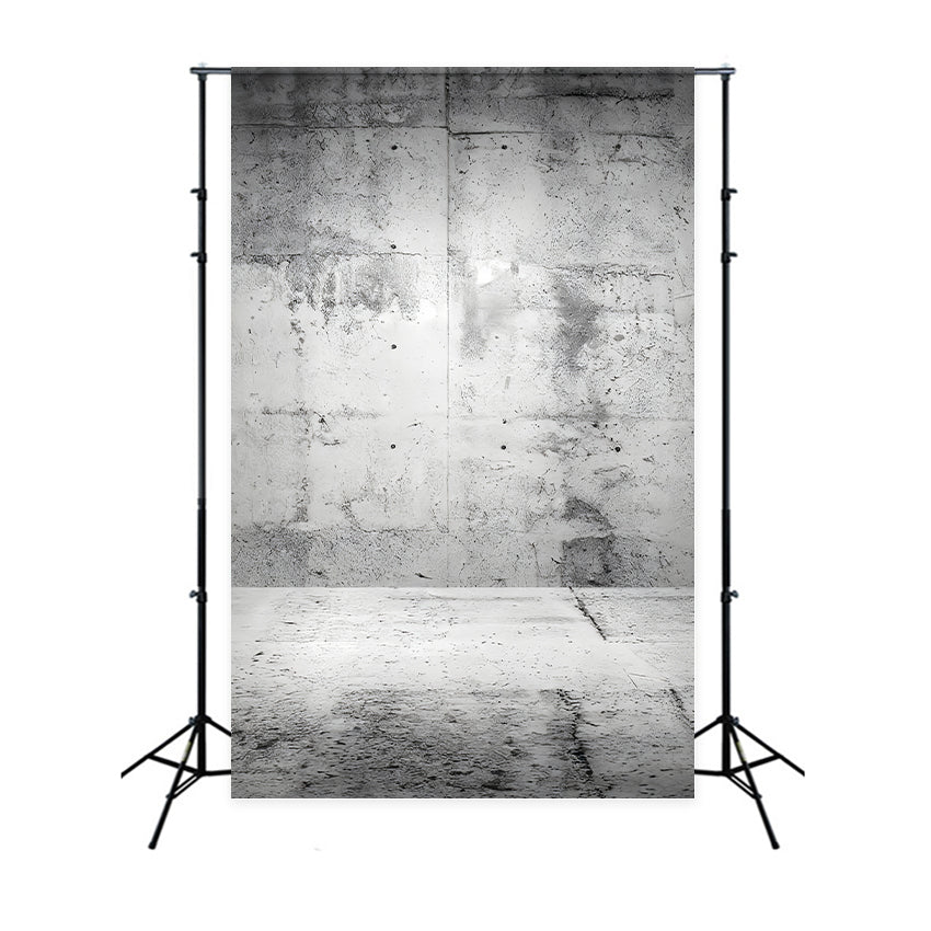 Concrete Photo Backdrop Aged Industrial Concrete Texture Family Portrait Backdrop LXX59-454