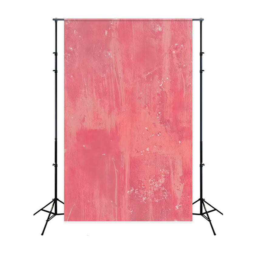 Concrete Backdrop Photography Soft Coral Textured Surface Portrait Backdrop LXX59-455