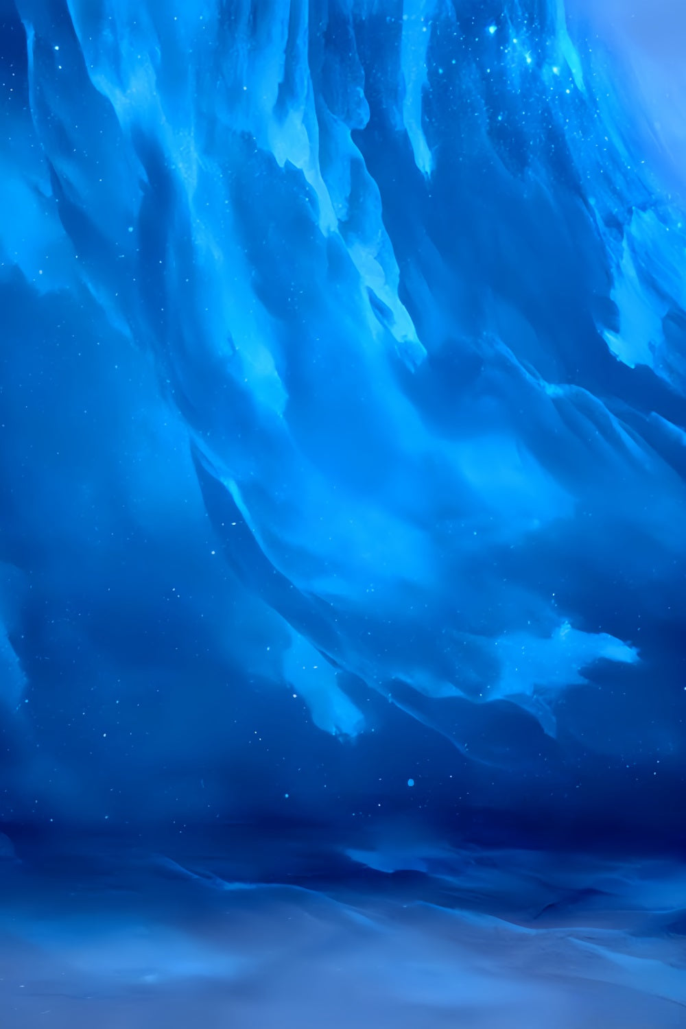Blue Portrait Backdrop Deep Arctic Blue Abstract Portrait Photo Backdrop LXX59-466