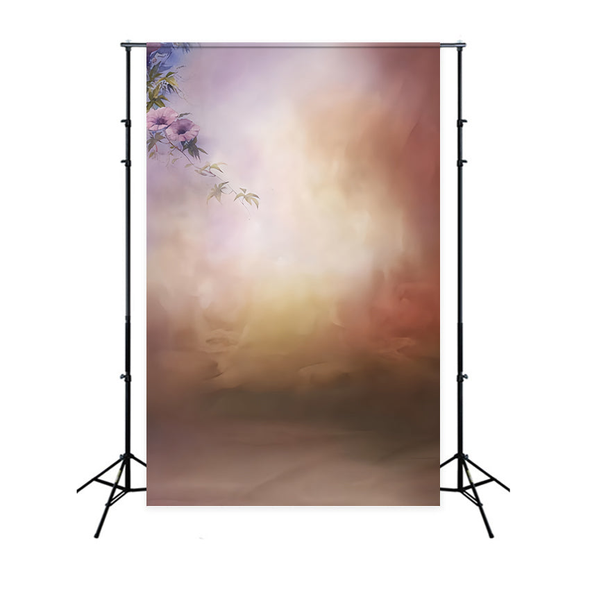 Portrait Backdrop Warm Floral Light Gradient School Portrait Backdrop LXX59-467