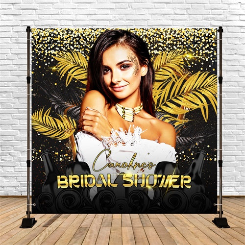 Bridal Shower Backdrops Sparkle Golden Night Custom Backdrop LXX6-129