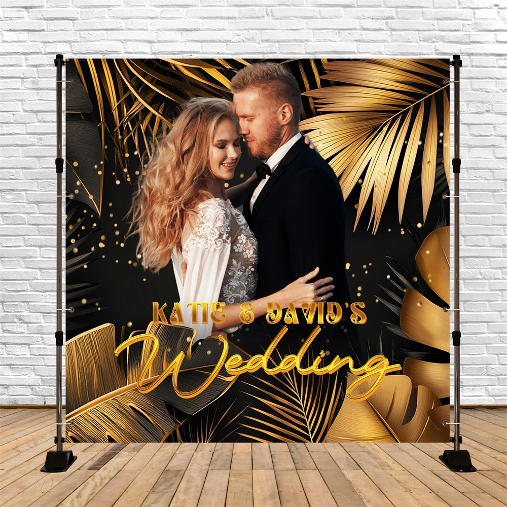 Wedding Backdrop Ideas Palm Nights Ceremony Customized Backdrop LXX6-131