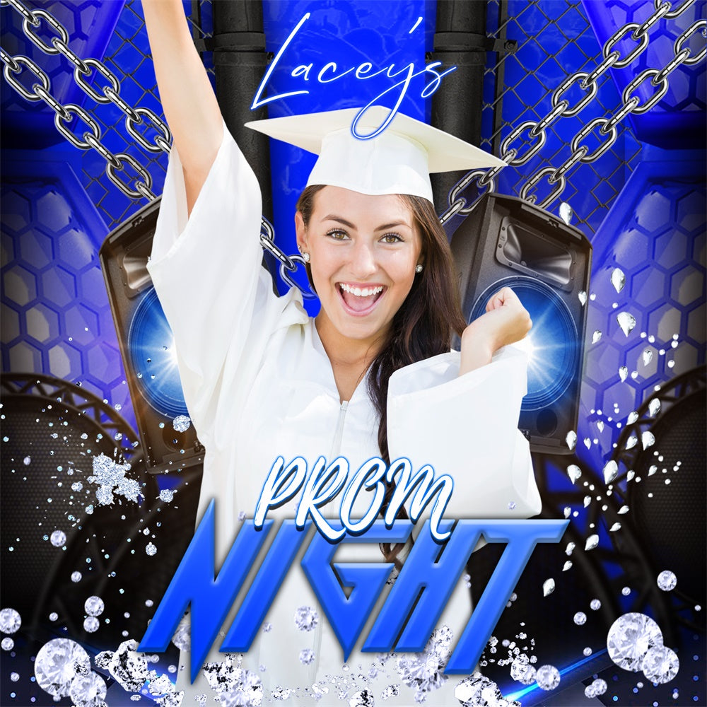 Prom Photo Backdrops Chain Glow Personalized Party Graduation Backdrop LXX6-184