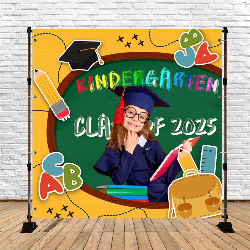 Backdrop Graduation School Tools Personalized Party Graduation Backdrop LXX6-207