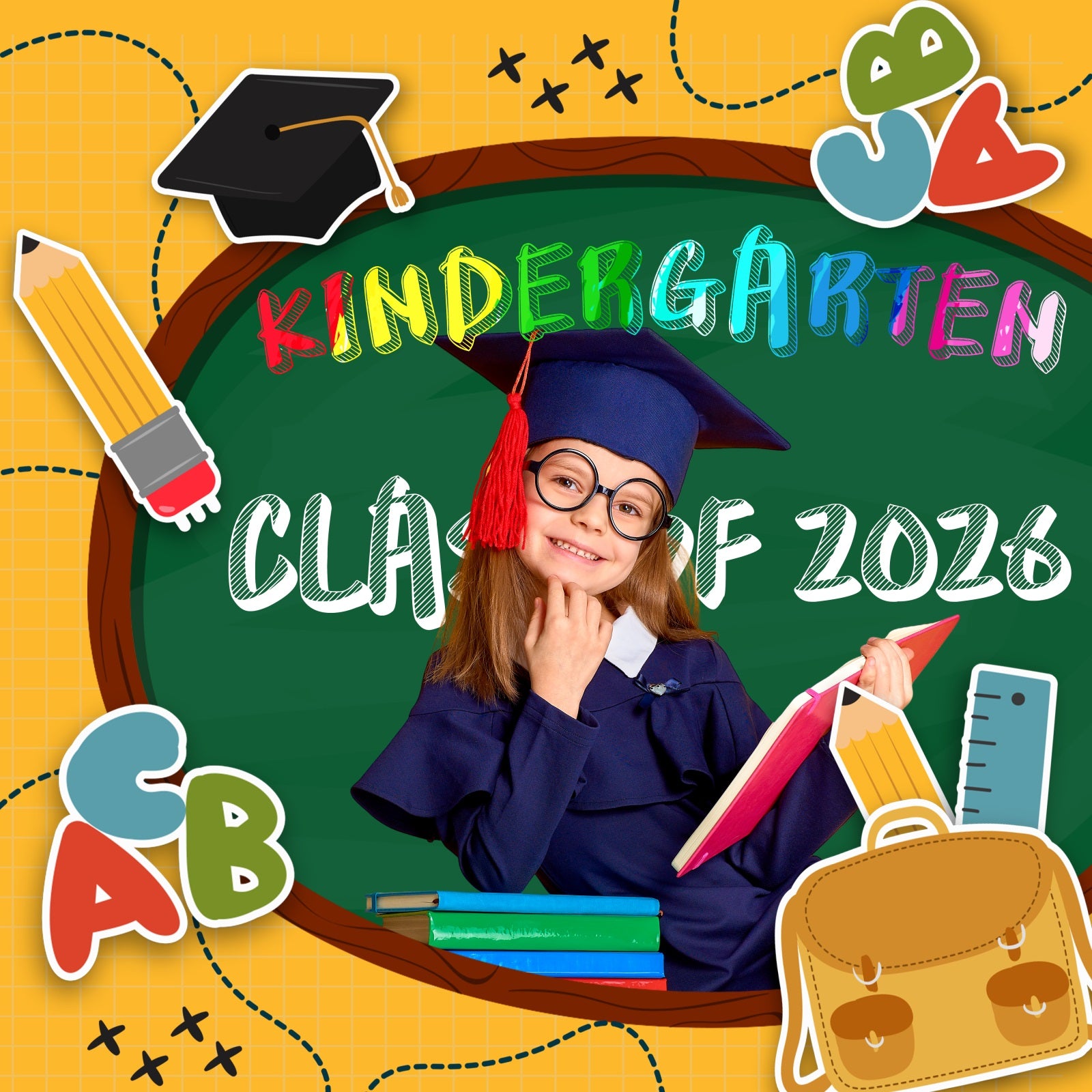 Backdrop Graduation School Tools Personalized Party Graduation Backdrop LXX6-207