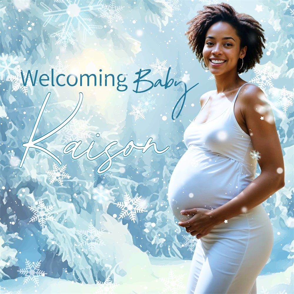 Baby Shower Backdrop Ideas Winter Wonderland Custom Backdrop LXX6-222