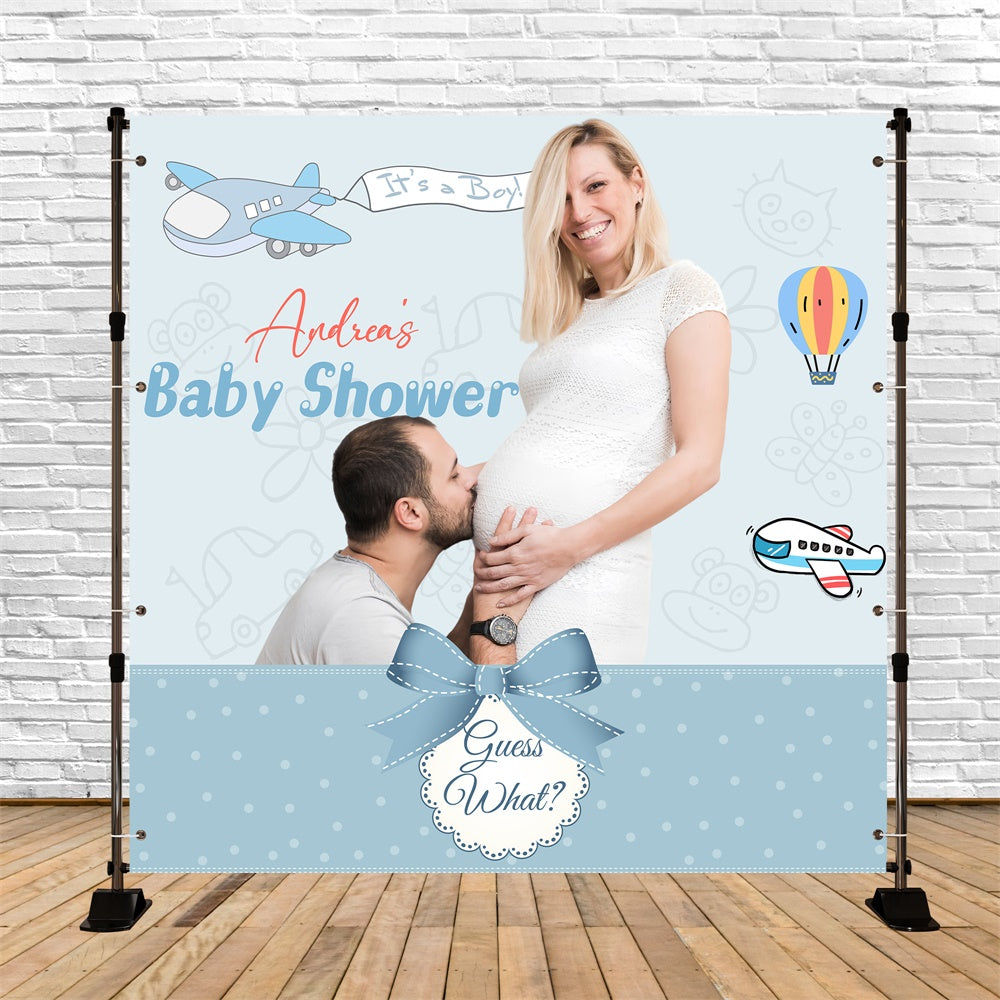 Baby Shower Backdrops Cloud Soft Love Personalized Backdrop LXX6-235