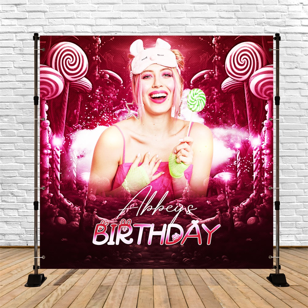 Backdrop Ideas For Birthday Retro Sugar Dream Customized Backdrop LXX6-51