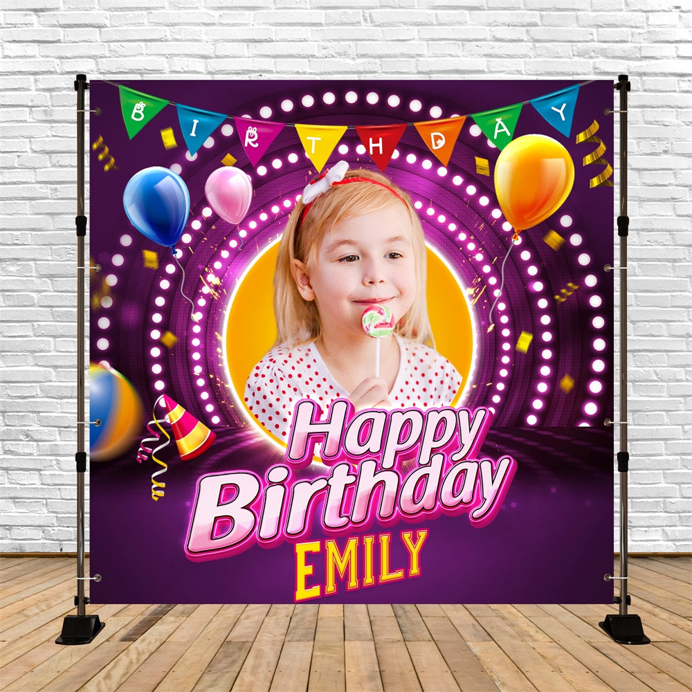 Backdrop For Birthday Party Colorful Stage Balloon Backdrop LXX6-58
