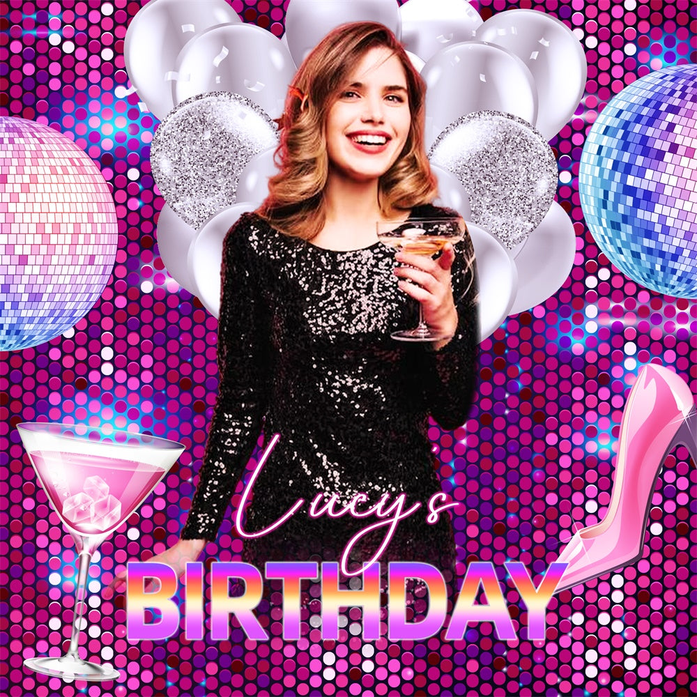 Birthday Backdrop Ideas Sequins Sparkles Party Custom Backdrop LXX6-73