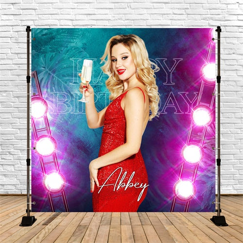 Custom Backdrop For Birthday Party Luxe Spotlight Backdrop LXX6-74